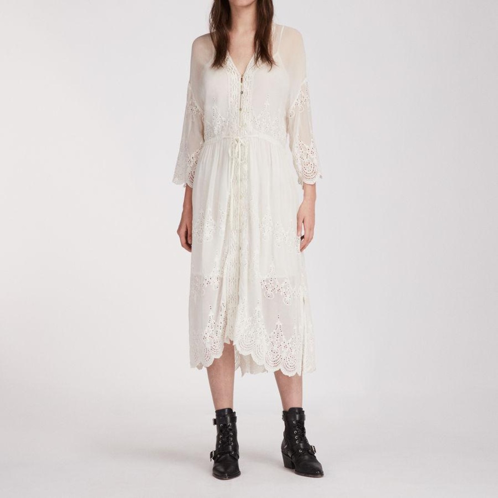 AllSaints lace midi dress